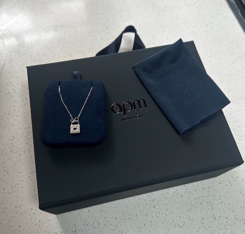 APM Monaco love lock necklace-4