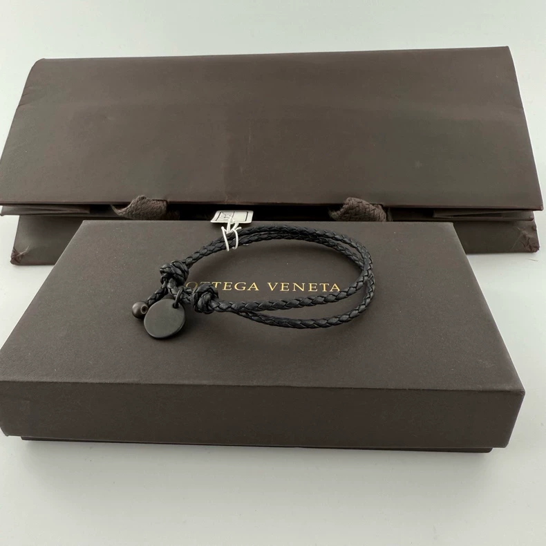 Bottega Veneta Lambskin Bracelet Classic Braided