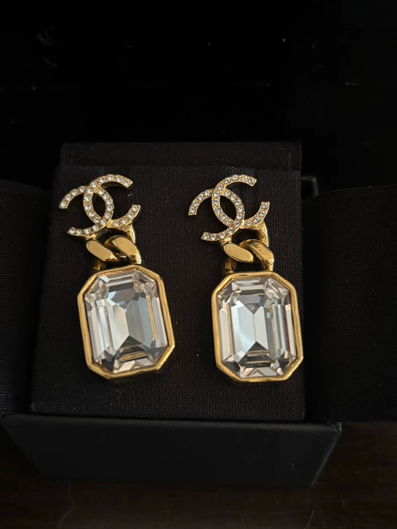 CHANEL Crystal Candy Earrings
