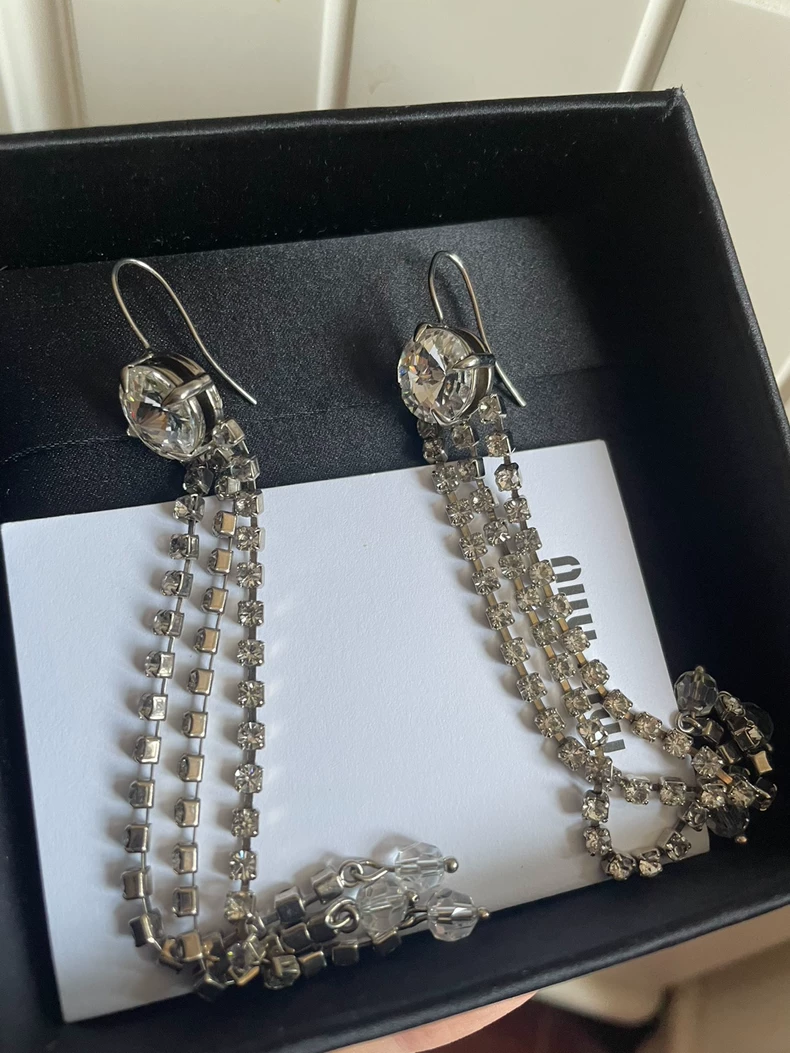 Miu Miu earrings, long earrings Ear studs