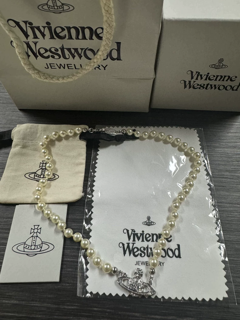 vivienne vivienne saturn pearl necklace-4
