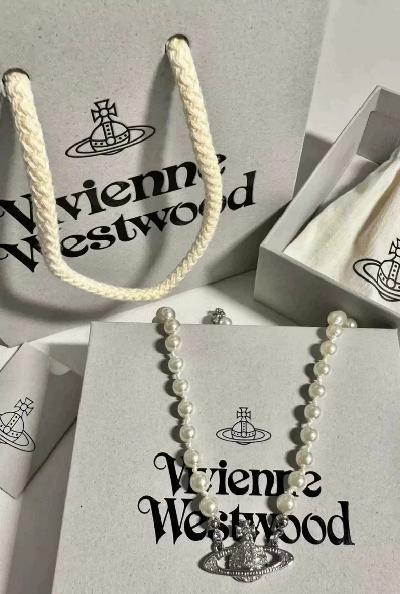 vivienne vivienne saturn pearl necklace-2